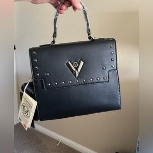 Valentino Black Studded Women's Bag And Wallet